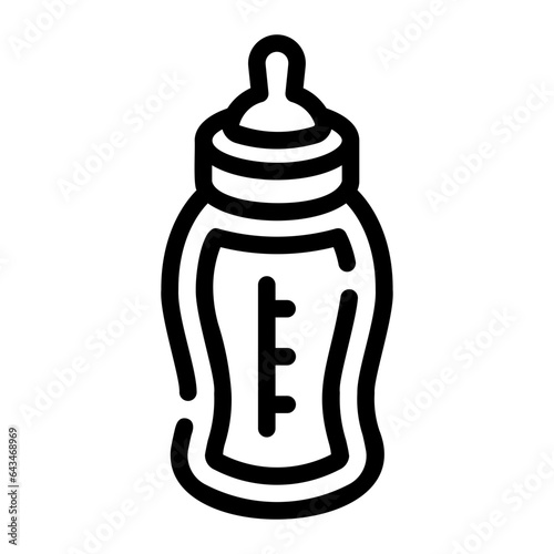 milk bottle Line Icon