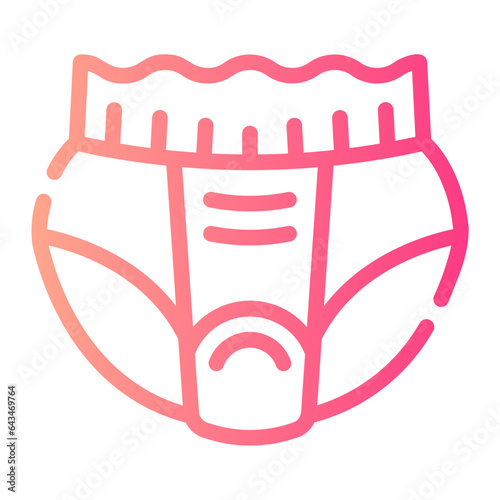 diapers Line Gradient Icon