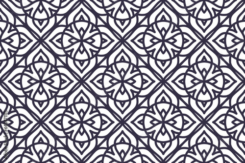 Seamless abstract geometric shape pattern