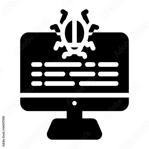 virus glyph icon
