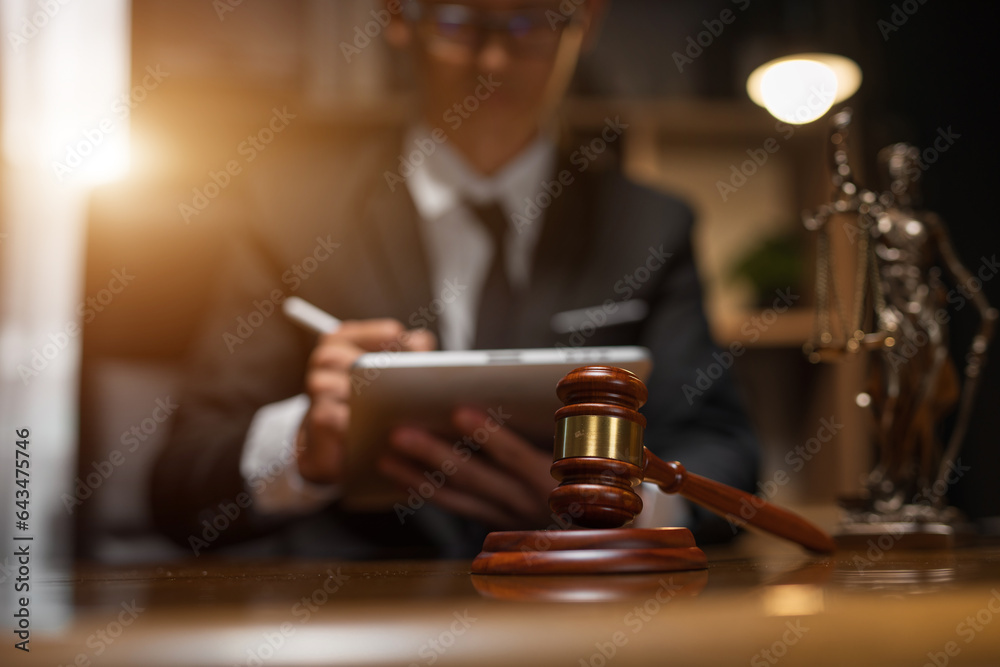 Lawyers having Concepts of Legal services at the law office work Legal advice online on computer labor law Lawyers having Concepts of Legal services at the law office work Legal advice online on computer labor law