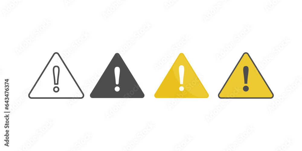 Exclamation Mark icon, Warning icon Exclamation Mark icon, Warning icon