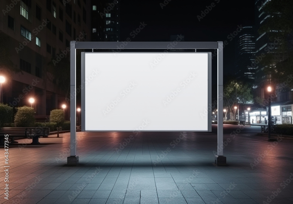 City board poster blank billboard advertise