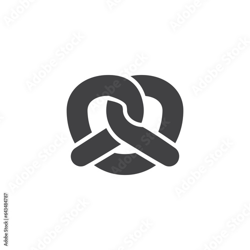 Pretzel vector icon