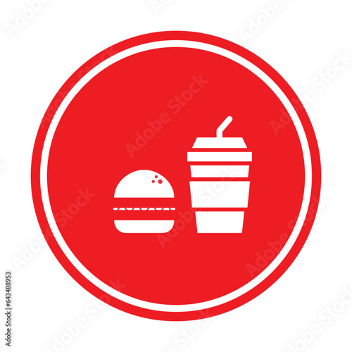 food area icon logo design template vector illustration