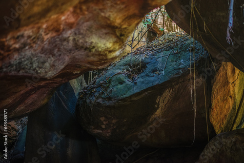 The beautiful scenery of the Nakee Cave, at Phu Langka National Park, Ban Phaeng District Nakhon Phanom Province, Thailand photo