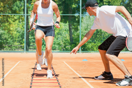 Cardio tennis training © Microgen