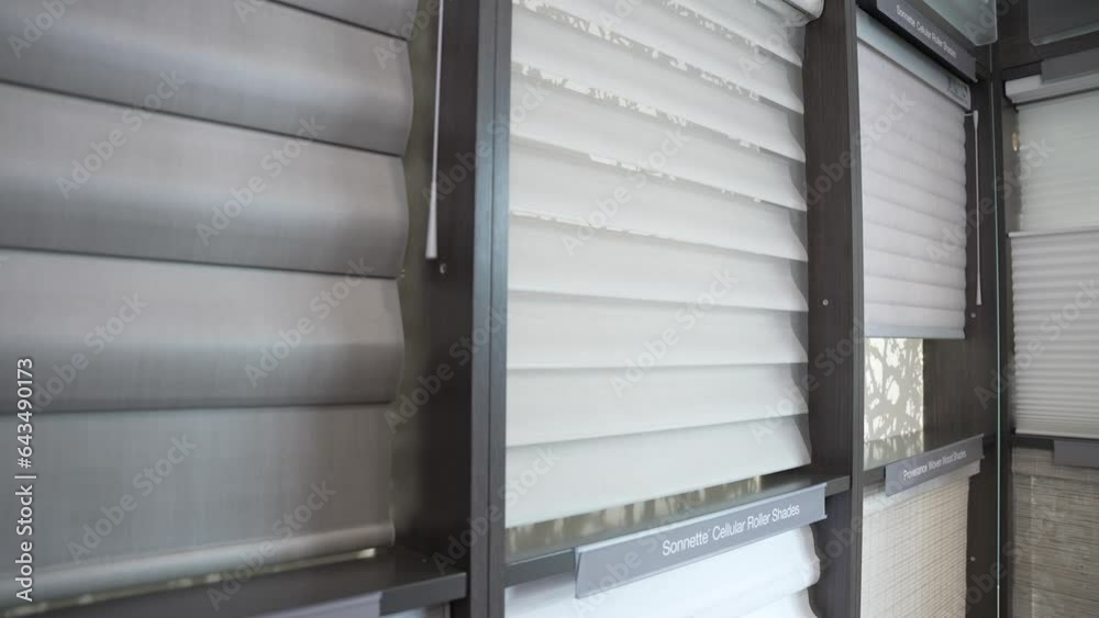 Custom window shades operating in a retail environment