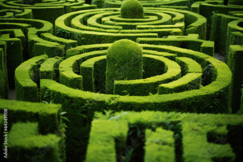 Green maze of plants