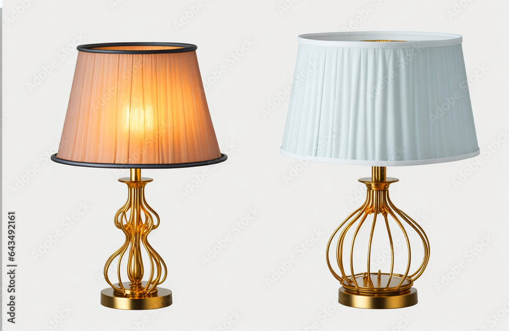 Table lamps isolated on transparent background Table lamps isolated on transparent background