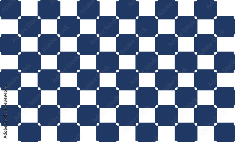 blue and white chess board, blue and white fabric, Two tone blue strip and Checkerboard repeat pattern, replete image, design for fabric design printing or background or print structure
