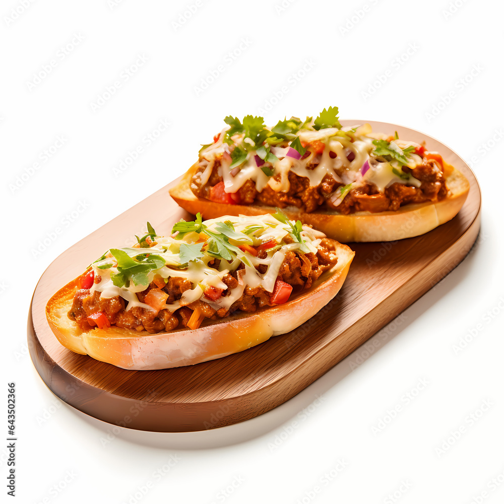 Mollete isolated Generative AI