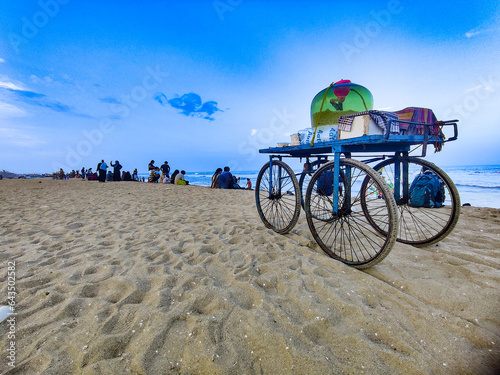 Selective focus of view form marina beach,Chennai.
