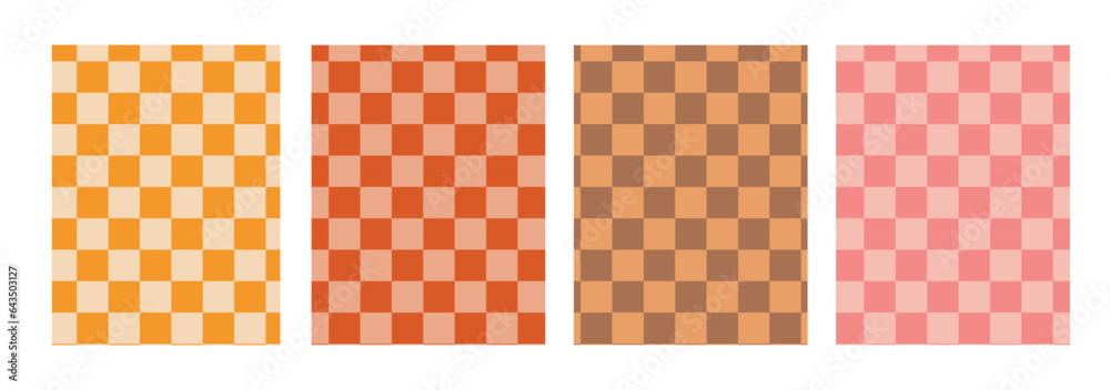Distorted seamless checkered pattern. Trendy 70's style. vector background with a pattern like a checkerboard. Retro backgrounds. groovy. Distorted seamless checkered pattern. Trendy 70's style. vector background with a pattern like a checkerboard. Retro backgrounds. groovy.