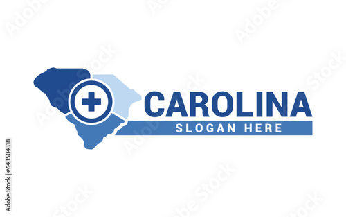 Medical in carolina logo design template