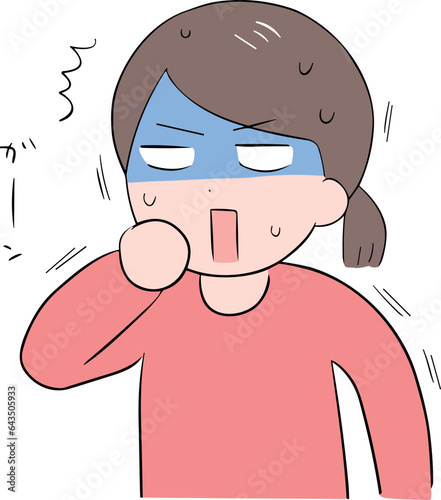 ショックを受ける女性