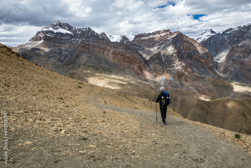 High desert scenery trekking to Zanskar, Ladakh, India