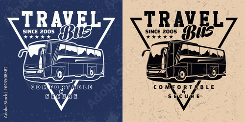 Bus travel company logo designs