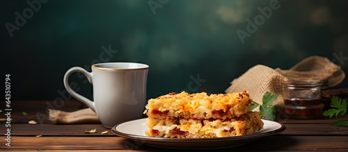 Tea and a sandwich made wit...