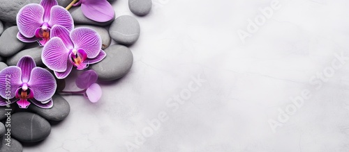 Spa themed flat lay with gr...