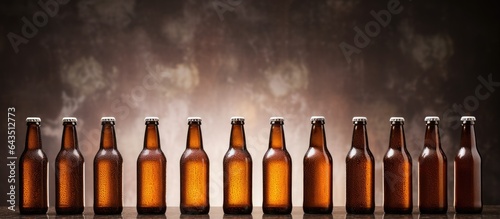 Background of brown glass b...