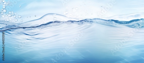 Clear water surface with ri...