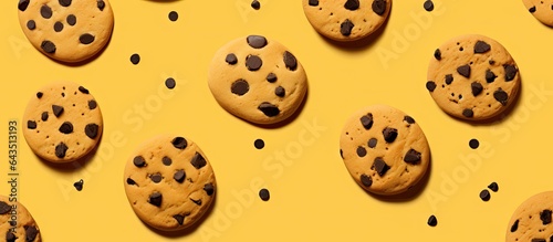 American cookies with choco...