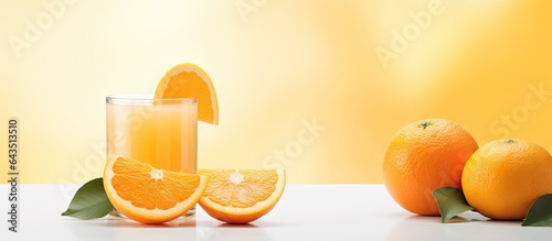 Orange Juice on White Backg...