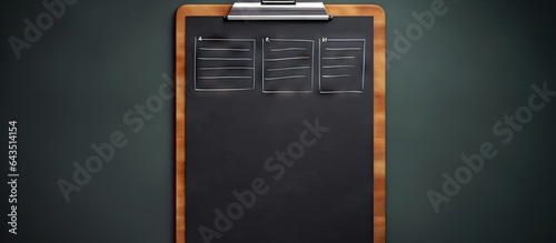 Checklist marks on the board