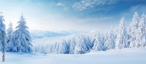 Christmas snowy winter land...