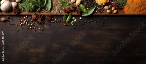 Top view of a kitchen banne...