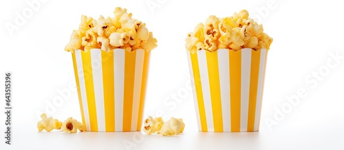 Striped cartons of cheese p...