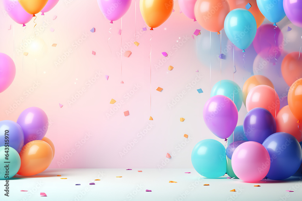 birthday background theme bright colors