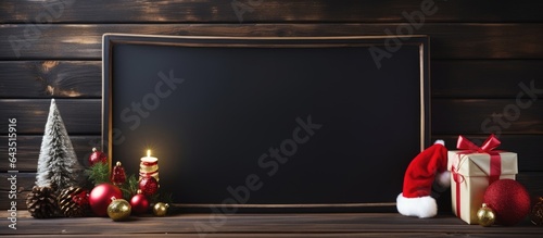 Christmas decorations on wo...