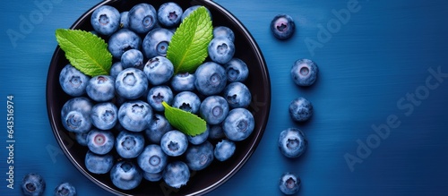 Top down view of blueberrie...