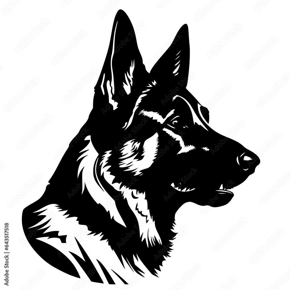 German shepherd vector German shepherd vector