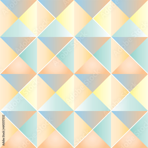 Seamless vector abstract pattern - pastel colors. Rombs, retro style. 1070-th.