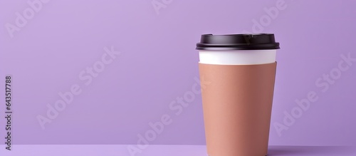 Disposable coffee cup on a ...