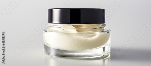 White isolated jar of face ...