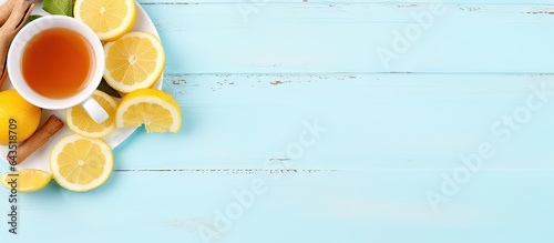 Flat lay with copy space fo...