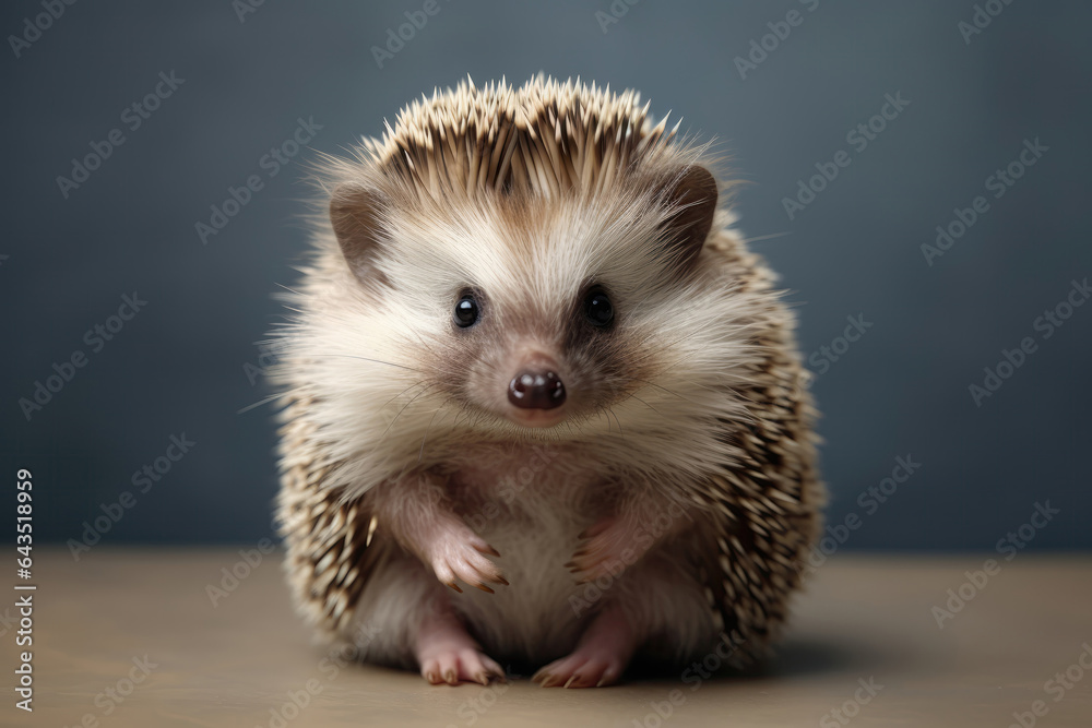 Cute Hedgehog On Gray Background . Сoncept Hedgehog Adorableness, Gray In Nature, Pet Potential, Photo Tips Cute Hedgehog On Gray Background . Сoncept Hedgehog Adorableness, Gray In Nature, Pet Potential, Photo Tips