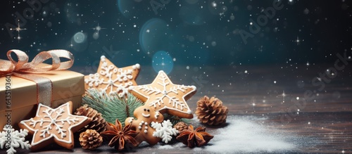 Gingerbread cookies in a gi...