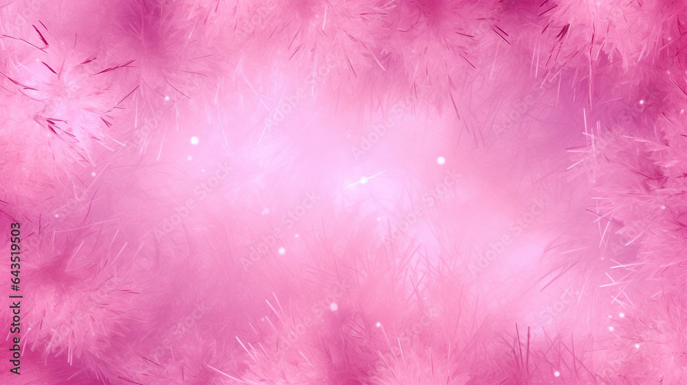 Abstract background with bokeh defocused lights and stars. Pink color.