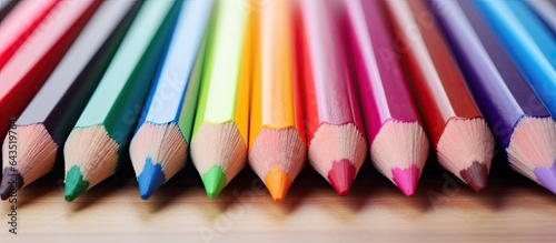 Close up view of sharpened ...