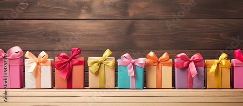 Gift boxes in various color...