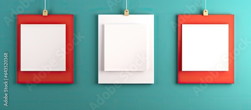 Colorful wall with empty po...