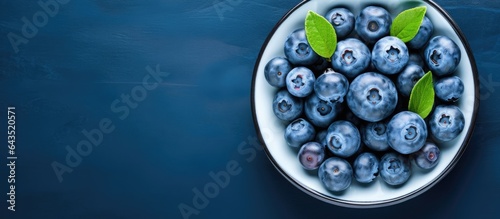Top down view of blueberrie...