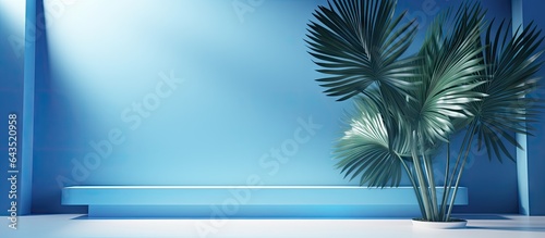Studio background with blue...