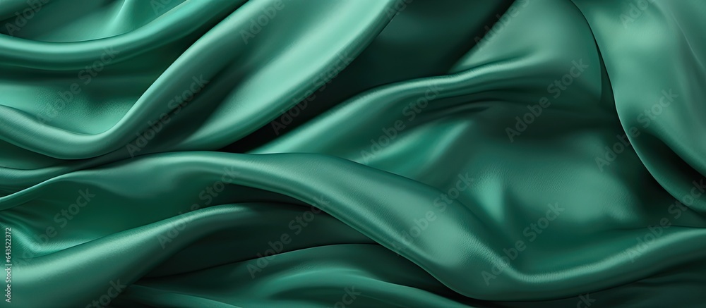 Emerald silk fabric with abstract drapery perfect for Valentine s Day design element Emerald silk fabric with abstract drapery perfect for Valentine s Day design element