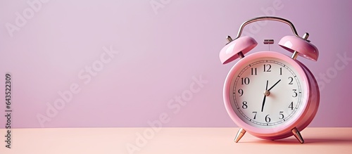 Retro alarm clock on lilac ...